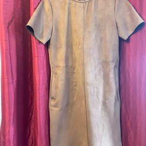 Brown Suede fabric Dress